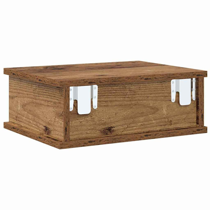 Sengebord 2 pcs Gammelt træ 40 x 31 x 15 cm Konstrueret træ