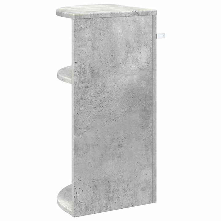 Endebord Beton Grå 29,6 x 29,6 x 60 cm Konstrueret træ