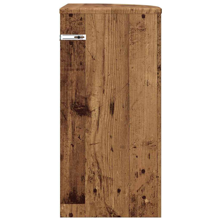 Endebord Gammelt træ 29,6 x 29,6 x 60 cm Konstrueret træ