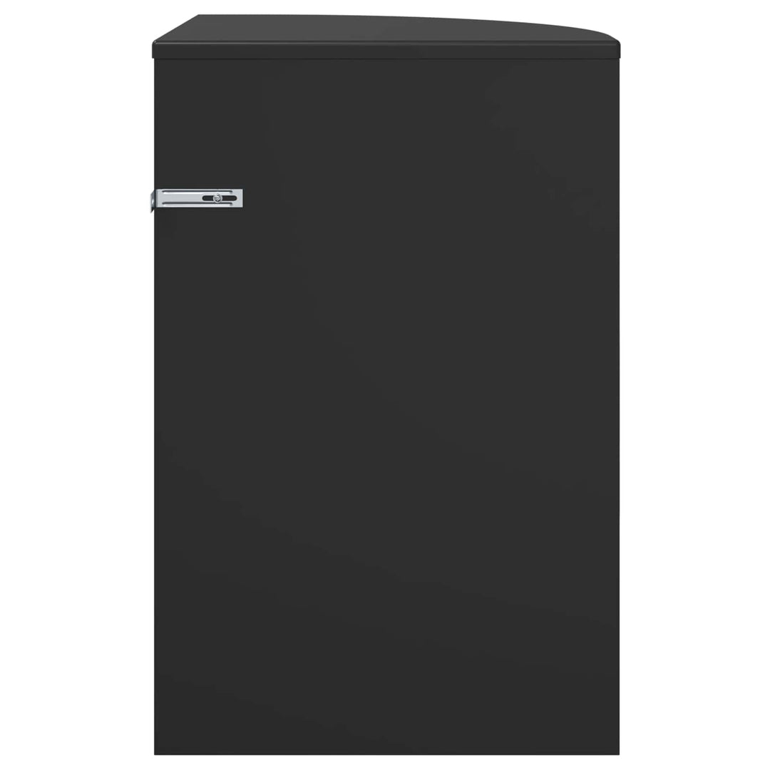 Endebord Sort 39,7 x 39,7 x 60 cm Konstrueret træ