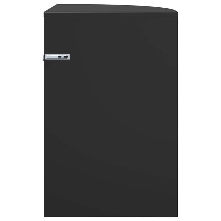 Endebord Sort 39,7 x 39,7 x 60 cm Konstrueret træ