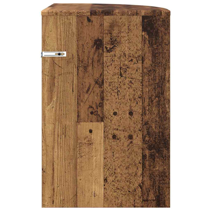 Endebord Gammelt træ 39,7 x 39,7 x 60 cm Konstrueret træ