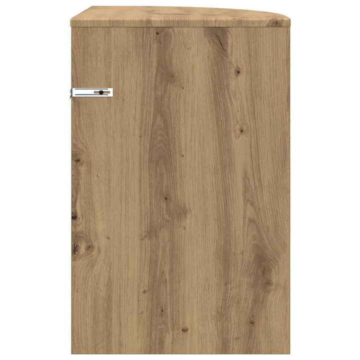 Endebord Artisan Egetræ 39,7 x 39,7 x 60 cm Konstrueret træ