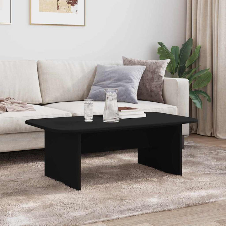 Sofabord Sort 93 x 53 x 33 cm Konstrueret træ