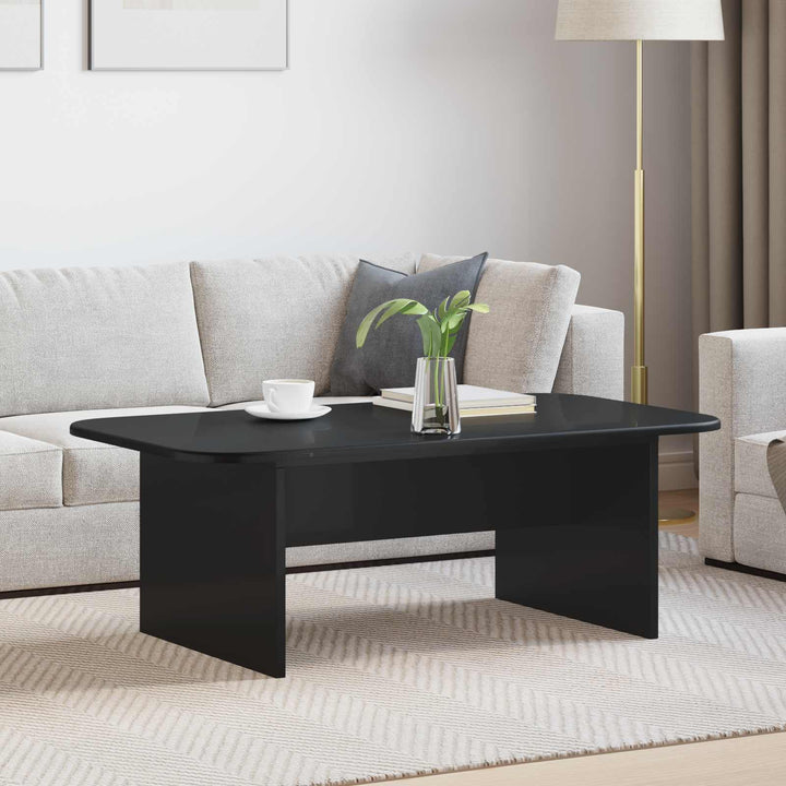 Sofabord Sort 93 x 53 x 33 cm Konstrueret træ