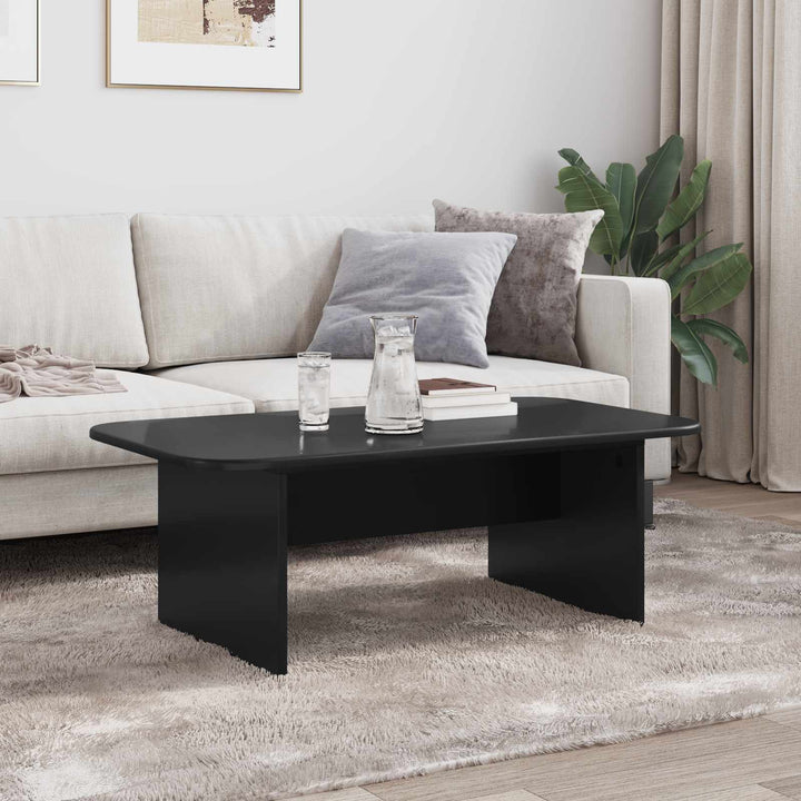 Sofabord Sort 93 x 53 x 33 cm Konstrueret træ