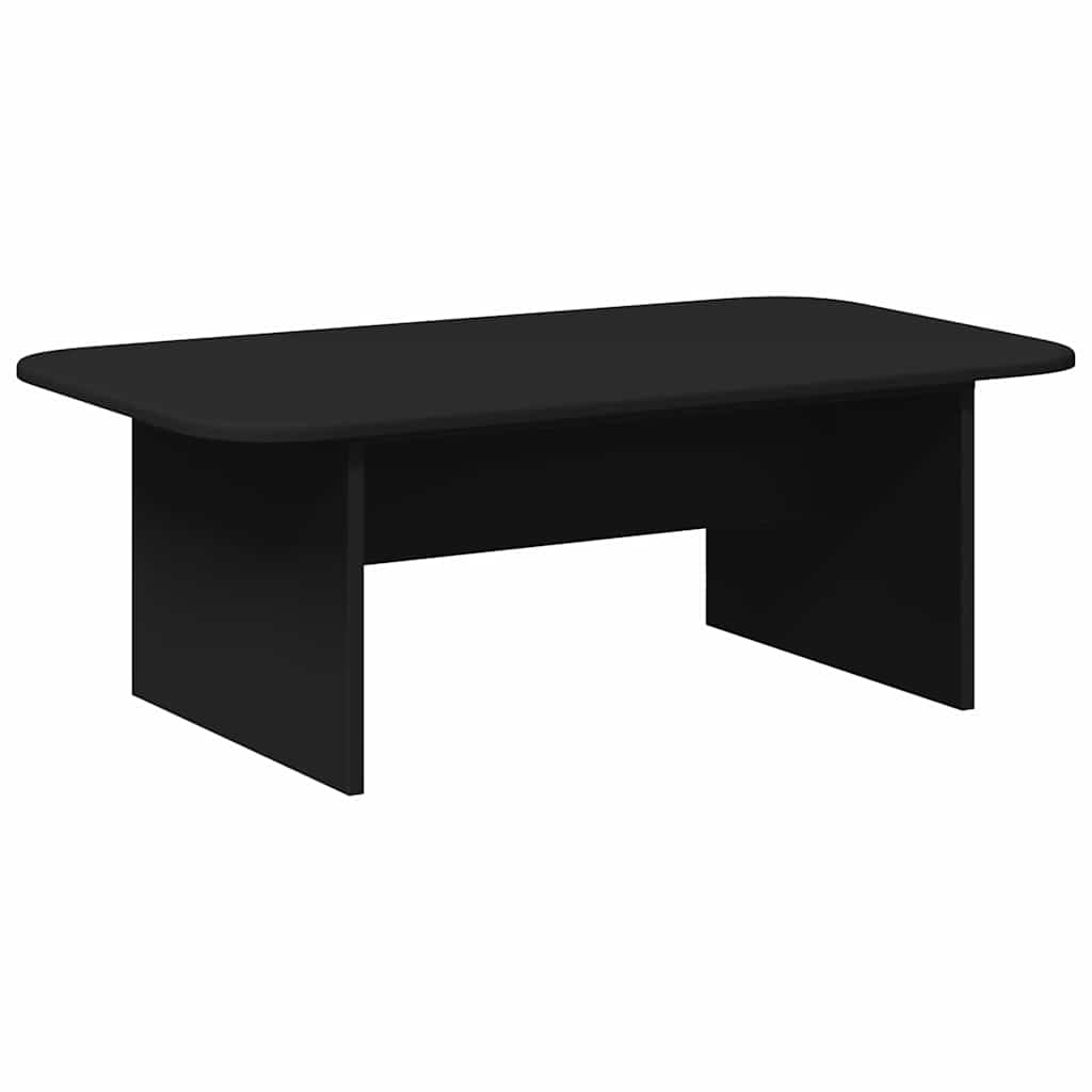 Sofabord Sort 93 x 53 x 33 cm Konstrueret træ
