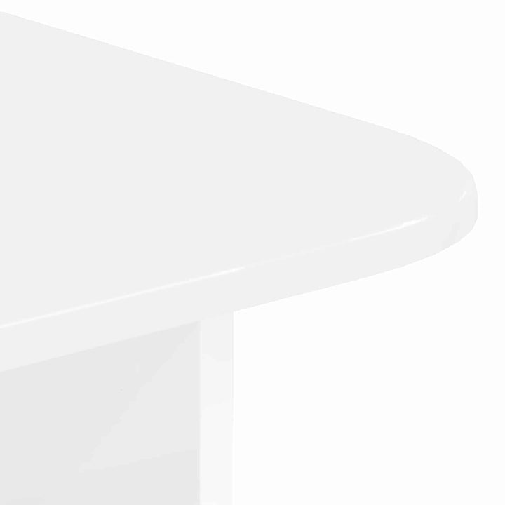Sofabord Høj gloss hvid 93 x 53 x 33 cm Konstrueret træ