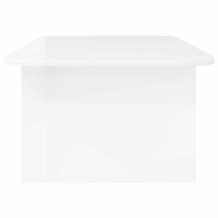 Sofabord Høj gloss hvid 93 x 53 x 33 cm Konstrueret træ