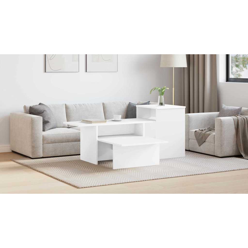 Konsolbord Hvid 91,5 x 35 x 38,5 cm Konstrueret træ