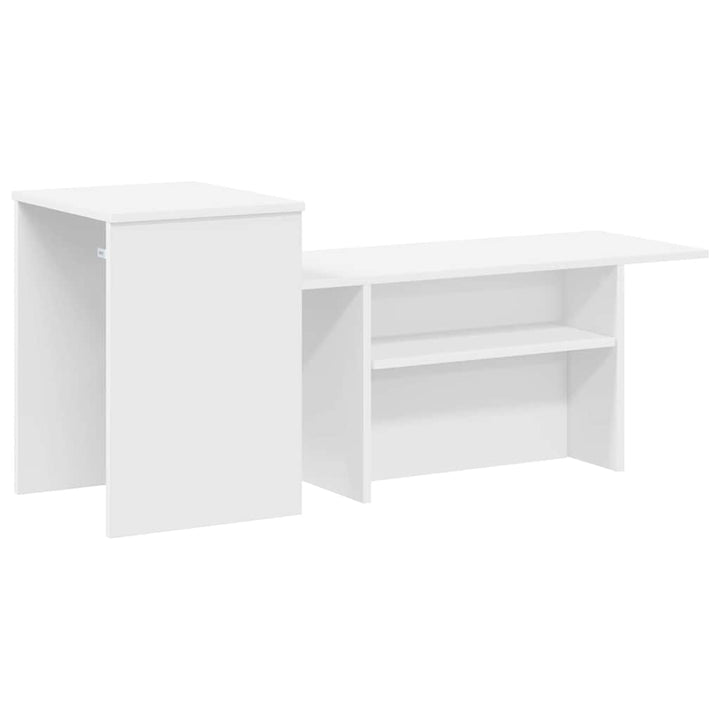 Konsolbord Hvid 91,5 x 35 x 38,5 cm Konstrueret træ
