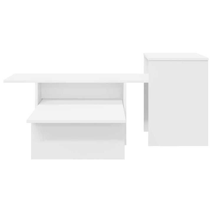 Konsolbord Hvid 91,5 x 35 x 38,5 cm Konstrueret træ
