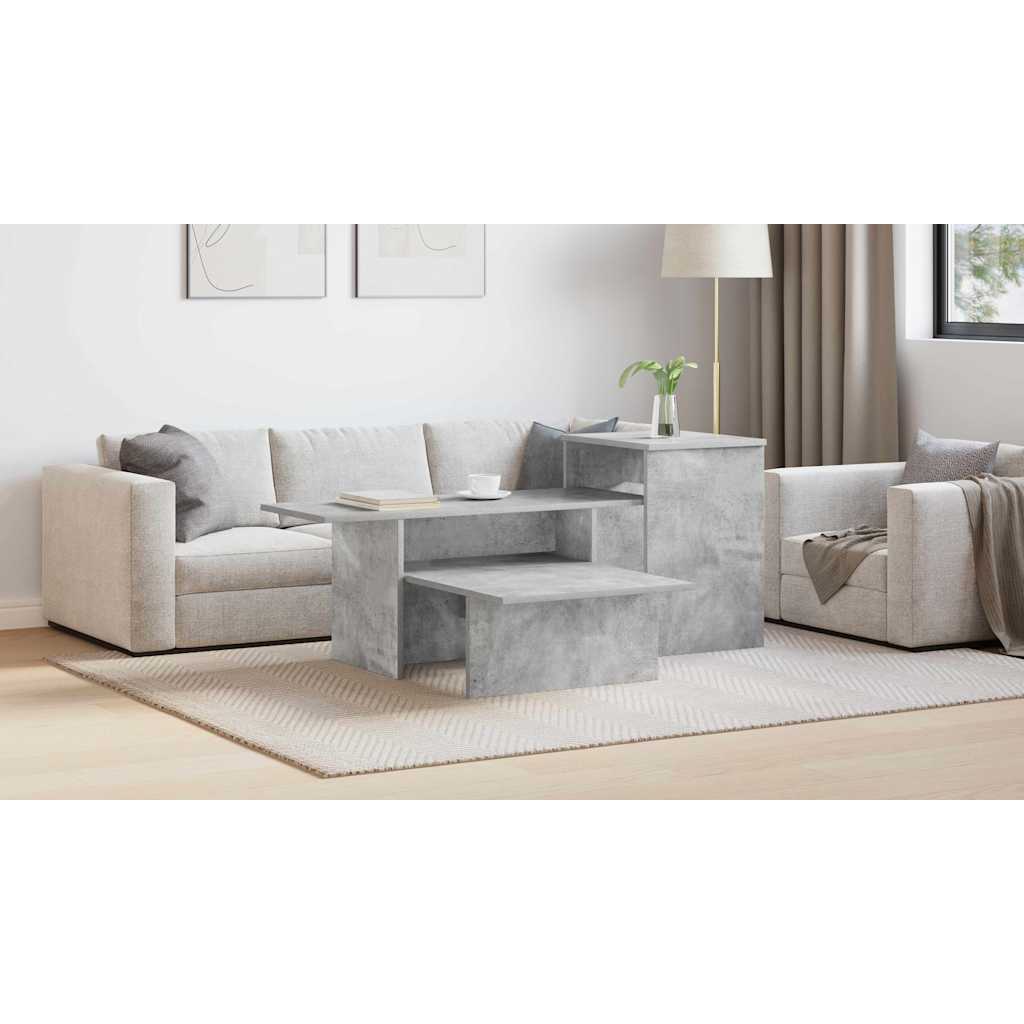 Konsolbord Beton Grå 91,5 x 35 x 38,5 cm Konstrueret træ