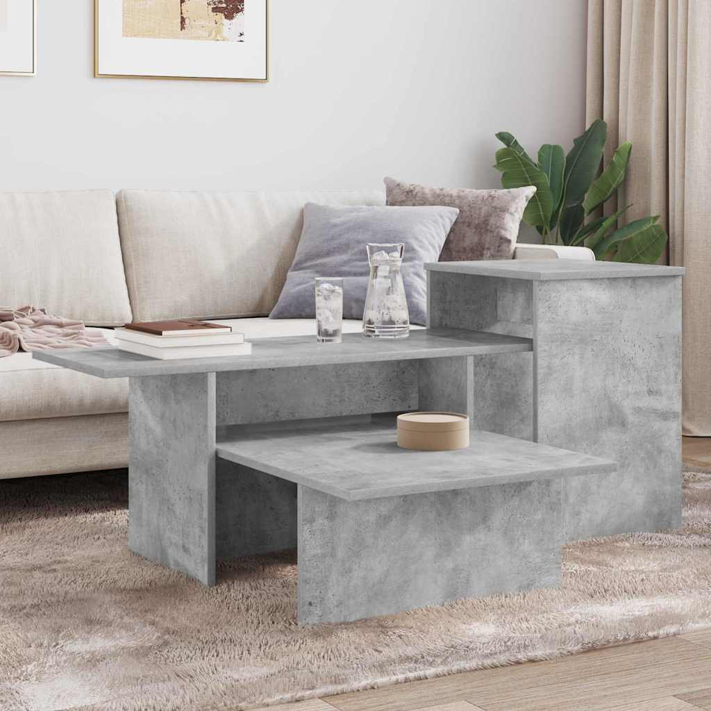 Konsolbord Beton Grå 91,5 x 35 x 38,5 cm Konstrueret træ