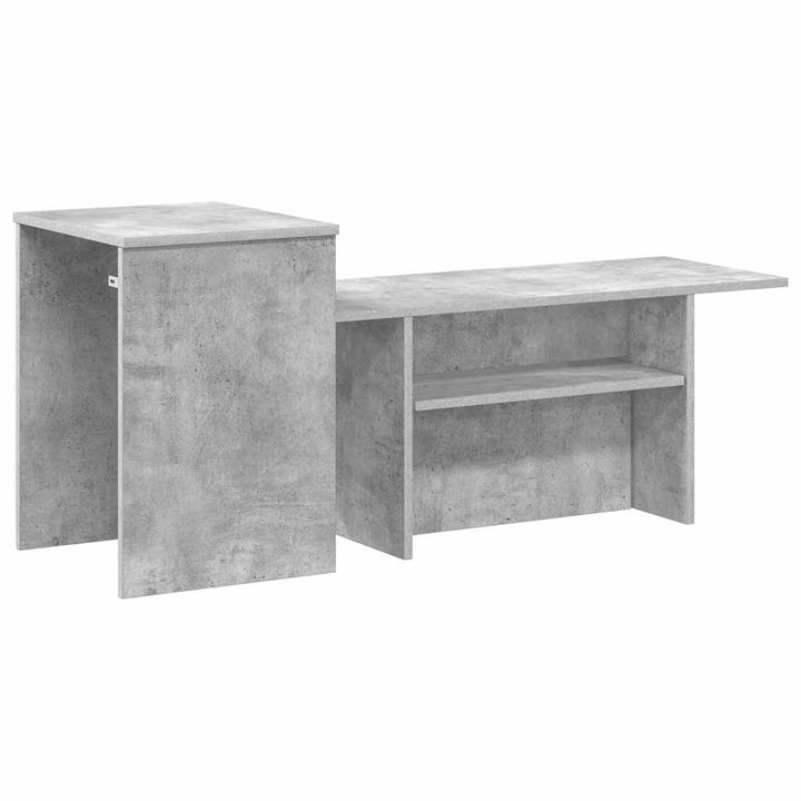 Konsolbord Beton Grå 91,5 x 35 x 38,5 cm Konstrueret træ
