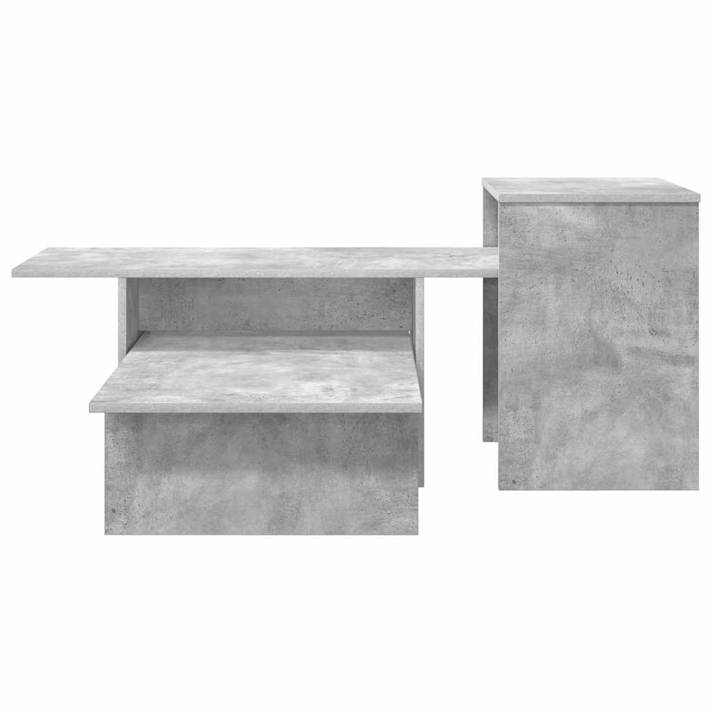 Konsolbord Beton Grå 91,5 x 35 x 38,5 cm Konstrueret træ