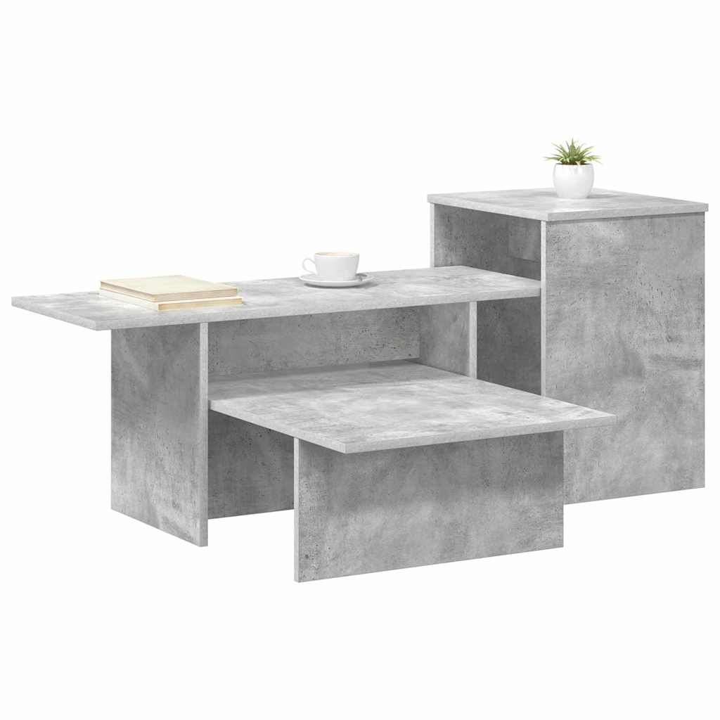 Konsolbord Beton Grå 91,5 x 35 x 38,5 cm Konstrueret træ