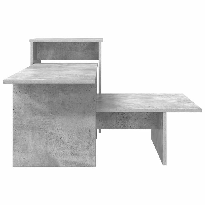 Konsolbord Beton Grå 91,5 x 35 x 38,5 cm Konstrueret træ