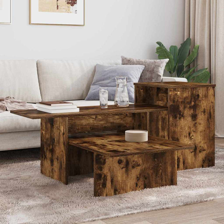 Konsolbord Røget eg 91,5 x 35 x 38,5 cm Konstrueret træ