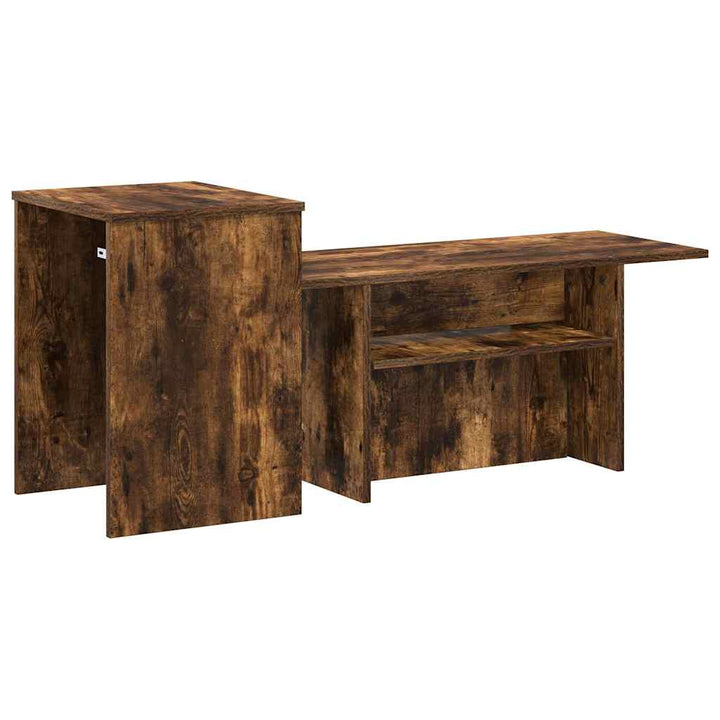 Konsolbord Røget eg 91,5 x 35 x 38,5 cm Konstrueret træ
