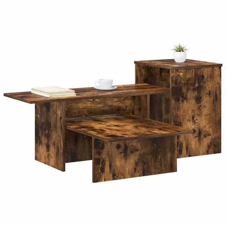Konsolbord Røget eg 91,5 x 35 x 38,5 cm Konstrueret træ
