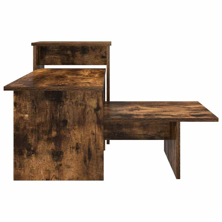 Konsolbord Røget eg 91,5 x 35 x 38,5 cm Konstrueret træ