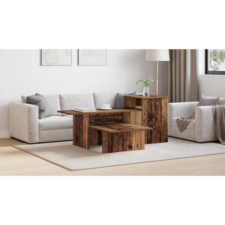 Konsolbord Gammelt træ 91,5 x 35 x 38,5 cm Konstrueret træ