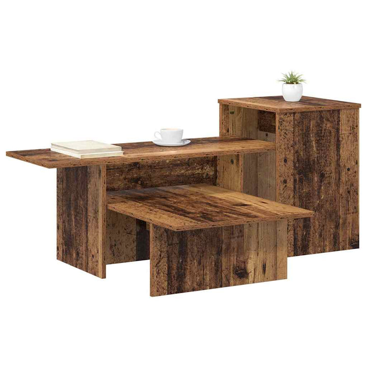 Konsolbord Gammelt træ 91,5 x 35 x 38,5 cm Konstrueret træ