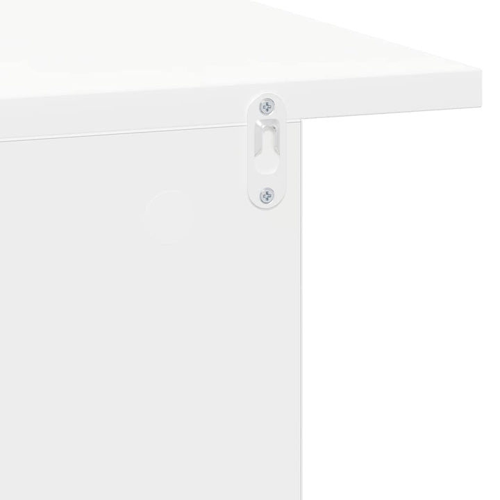 Sengebord 2 stk. Hvid 40 x 30 x 25 cm Konstrueret træ