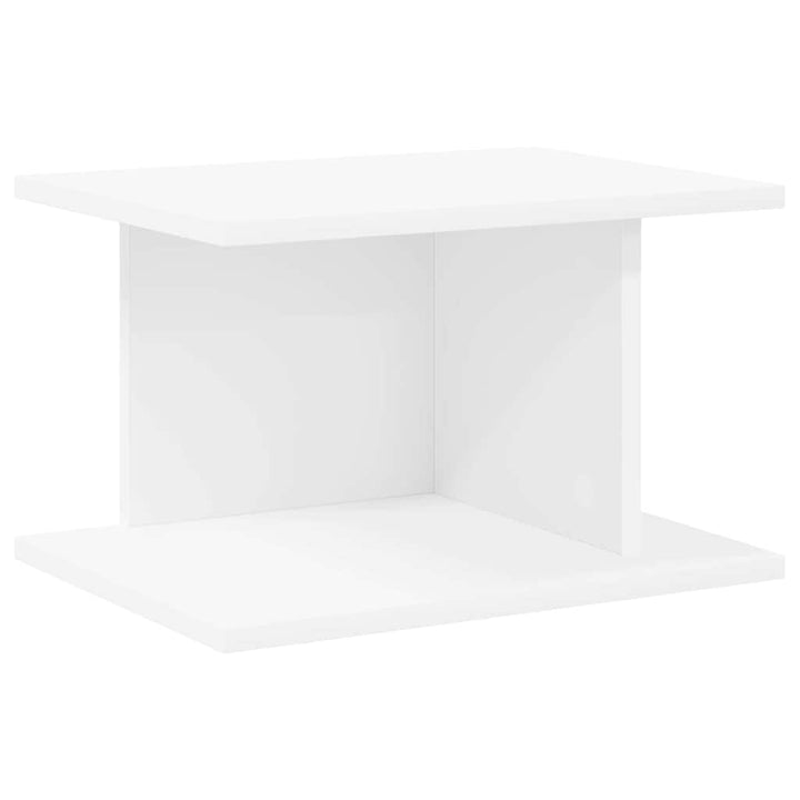 Sengebord 2 stk. Hvid 40 x 30 x 25 cm Konstrueret træ