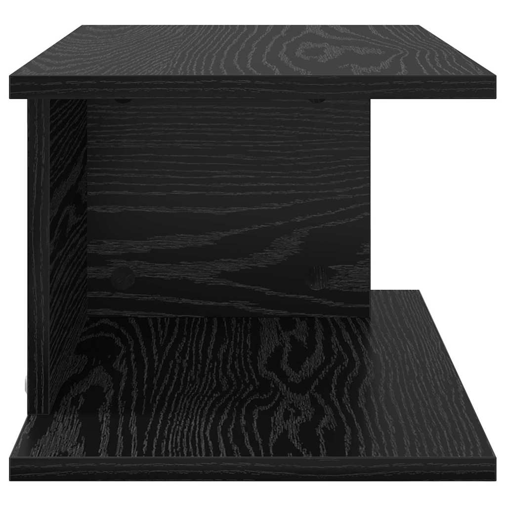 Sengebord 2 pcs Sort eg 40 x 30 x 25 cm Konstrueret træ