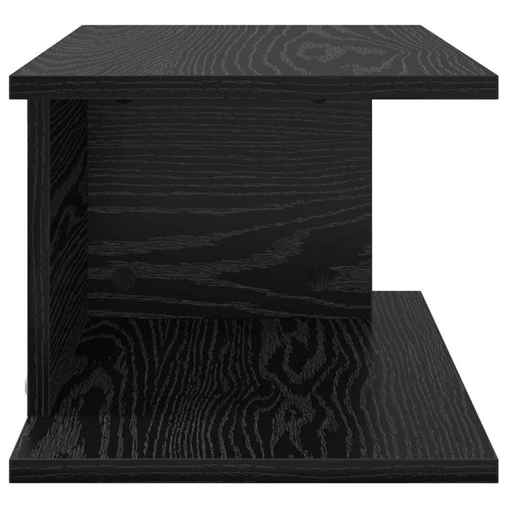 Sengebord 2 pcs Sort eg 40 x 30 x 25 cm Konstrueret træ