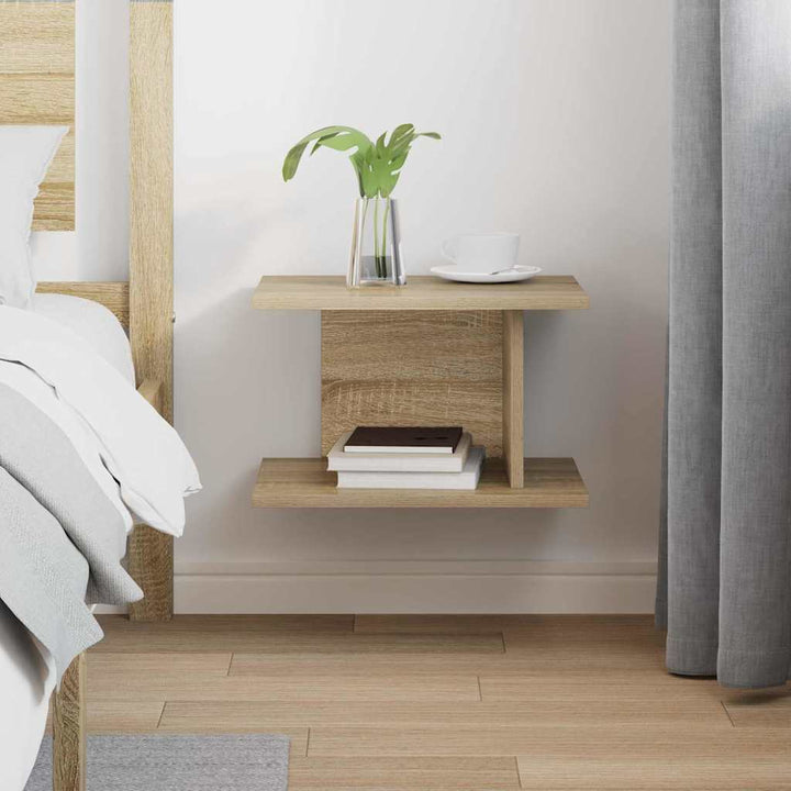 Sengebord Sonoma eg 40 x 30 x 25 cm Konstrueret træ