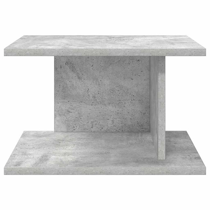 Sengebord 2 pcs Beton Grå 40 x 30 x 25 cm Konstrueret træ