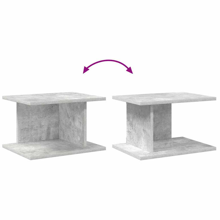Sengebord 2 stk. Beton Grå 40 x 30 x 25 cm Konstrueret træ