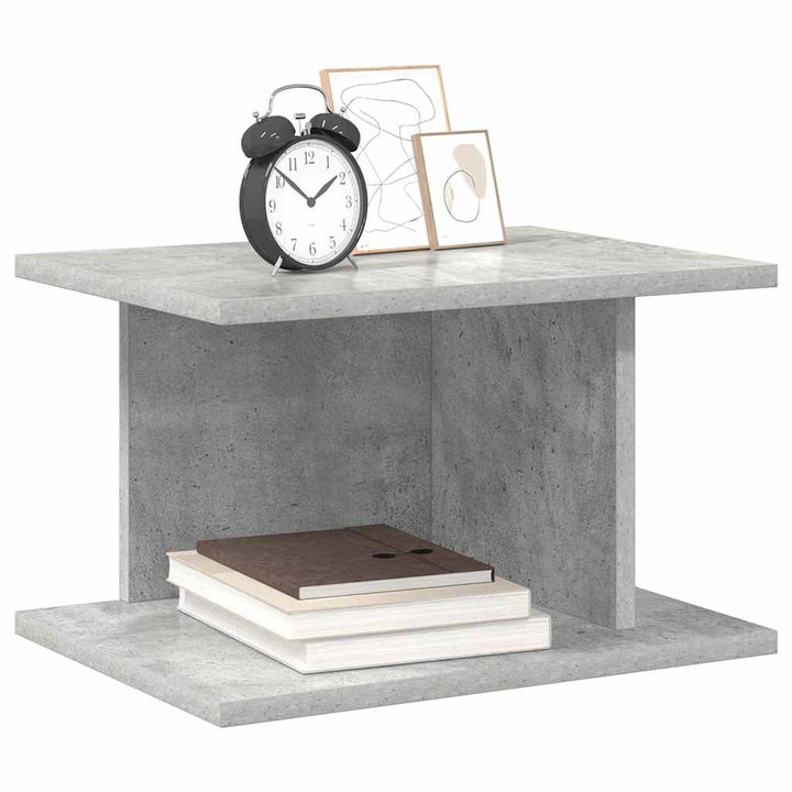 Sengebord 2 stk. Beton Grå 40 x 30 x 25 cm Konstrueret træ