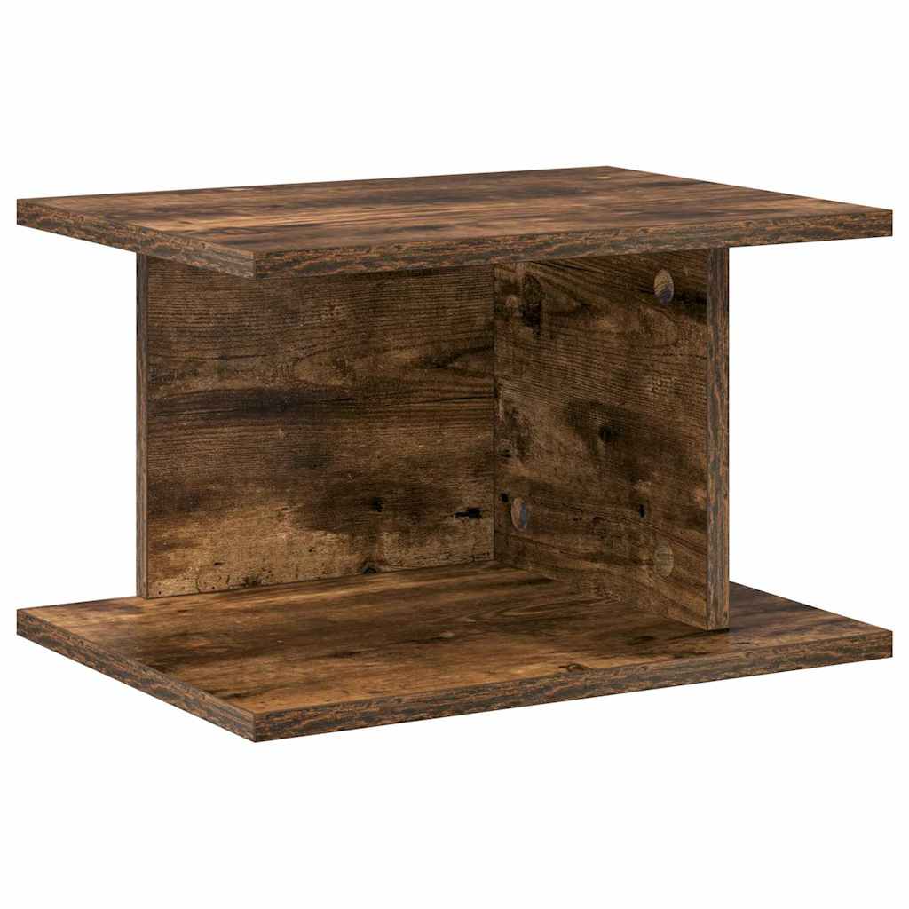 Sengebord 2 pcs Røget eg 40 x 30 x 25 cm Konstrueret træ