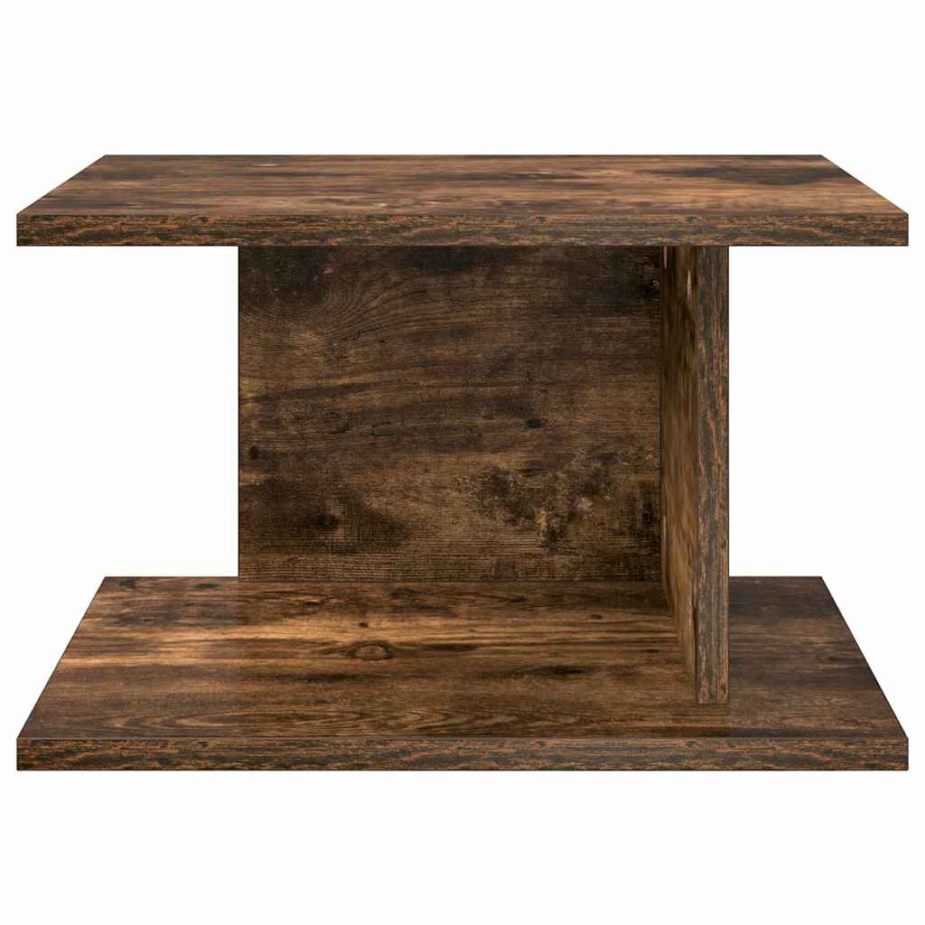 Sengebord 2 pcs Røget eg 40 x 30 x 25 cm Konstrueret træ
