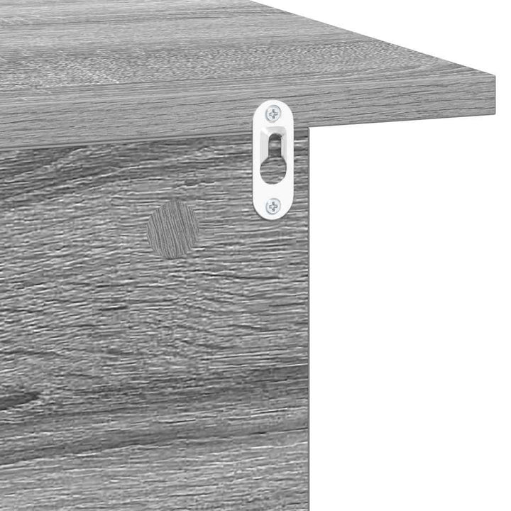 Sengebord 2 stk. Grå Sonoma 40 x 30 x 25 cm Konstrueret træ