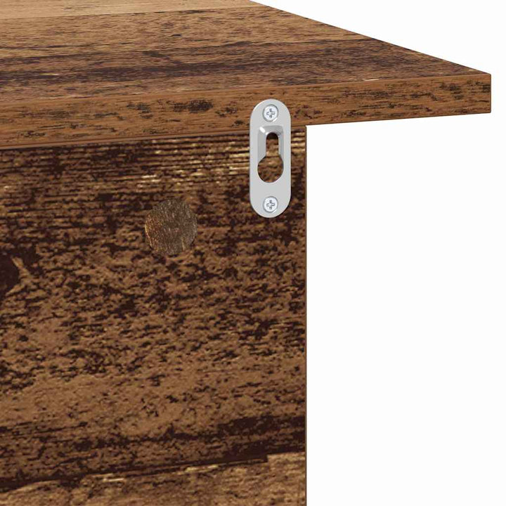 Sengebord 2 stk. Gammelt træ 40 x 30 x 25 cm Konstrueret træ
