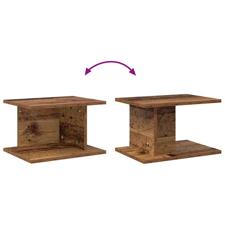 Sengebord 2 stk. Gammelt træ 40 x 30 x 25 cm Konstrueret træ