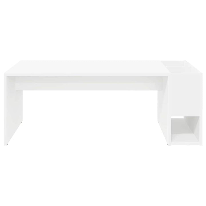 Sofabord Hvid 101,5 x 50 x 37 cm Konstrueret træ
