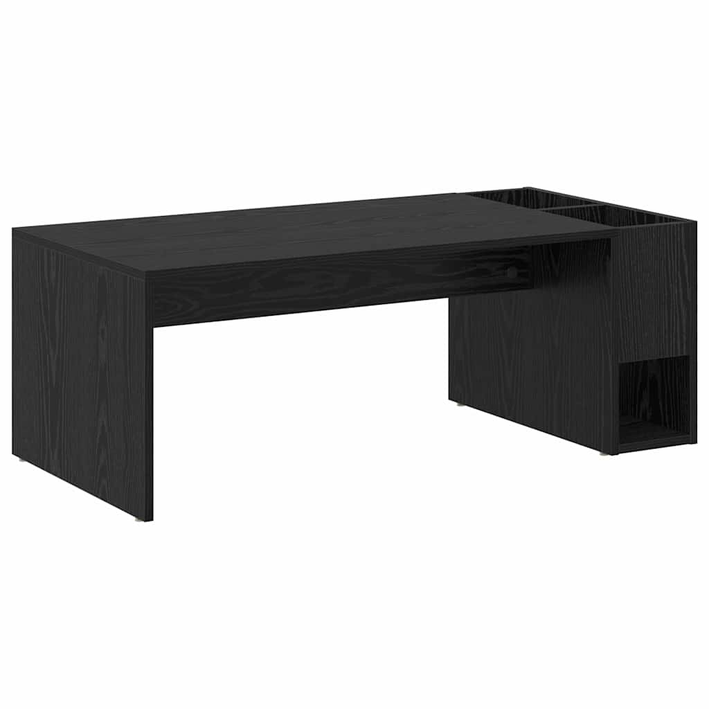 Sofabord Sort eg 101,5 x 50 x 37 cm Konstrueret træ