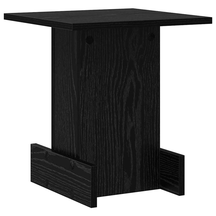 Endebord Sort eg 35,5 x 35 x 40 cm Konstrueret træ