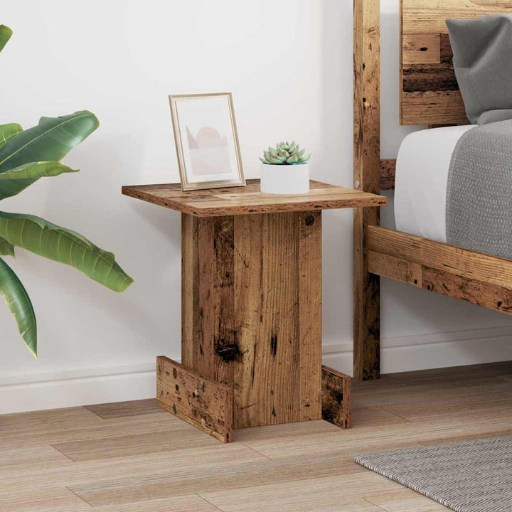 Endebord Gammelt træ 35,5 x 35 x 40 cm Konstrueret træ