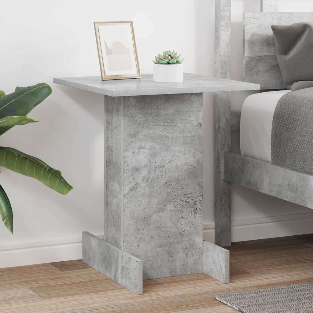 Endebord Beton Grå 44,5 x 45 x 55 cm Konstrueret træ