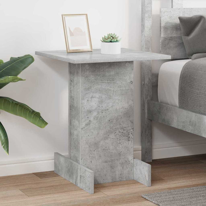 Endebord Beton Grå 44,5 x 45 x 55 cm Konstrueret træ
