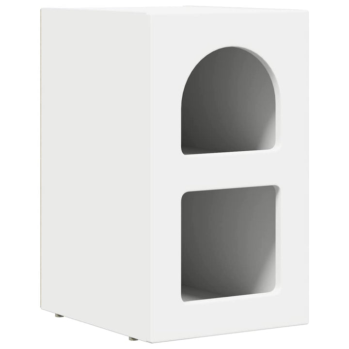 Sengebord ELST 2 stk. Hvid 29,5 x 33,5 x 50 cm Konstrueret træ