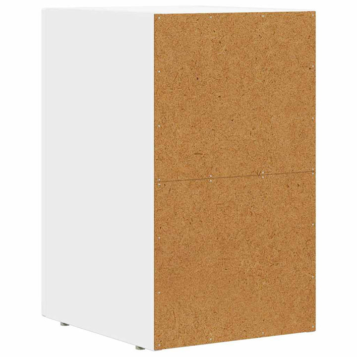 Sengebord ELST 2 stk. Hvid 29,5 x 33,5 x 50 cm Konstrueret træ