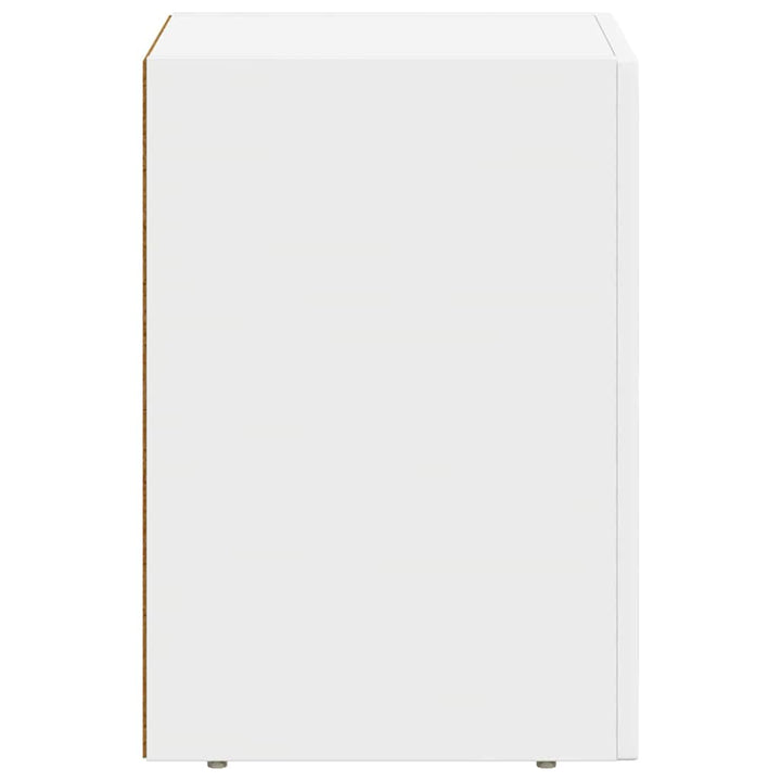 Sengebord ELST 2 stk. Hvid 29,5 x 33,5 x 50 cm Konstrueret træ
